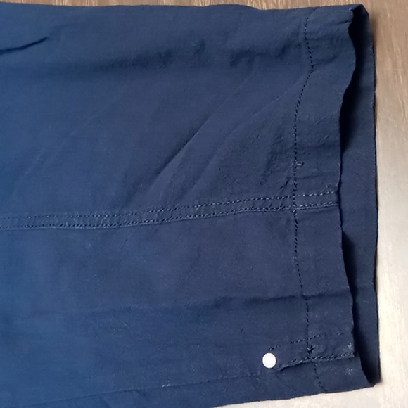 Croft & Barrow Dark Blue Cropped Pants w Elastic Band XL - Picture 4 of 5